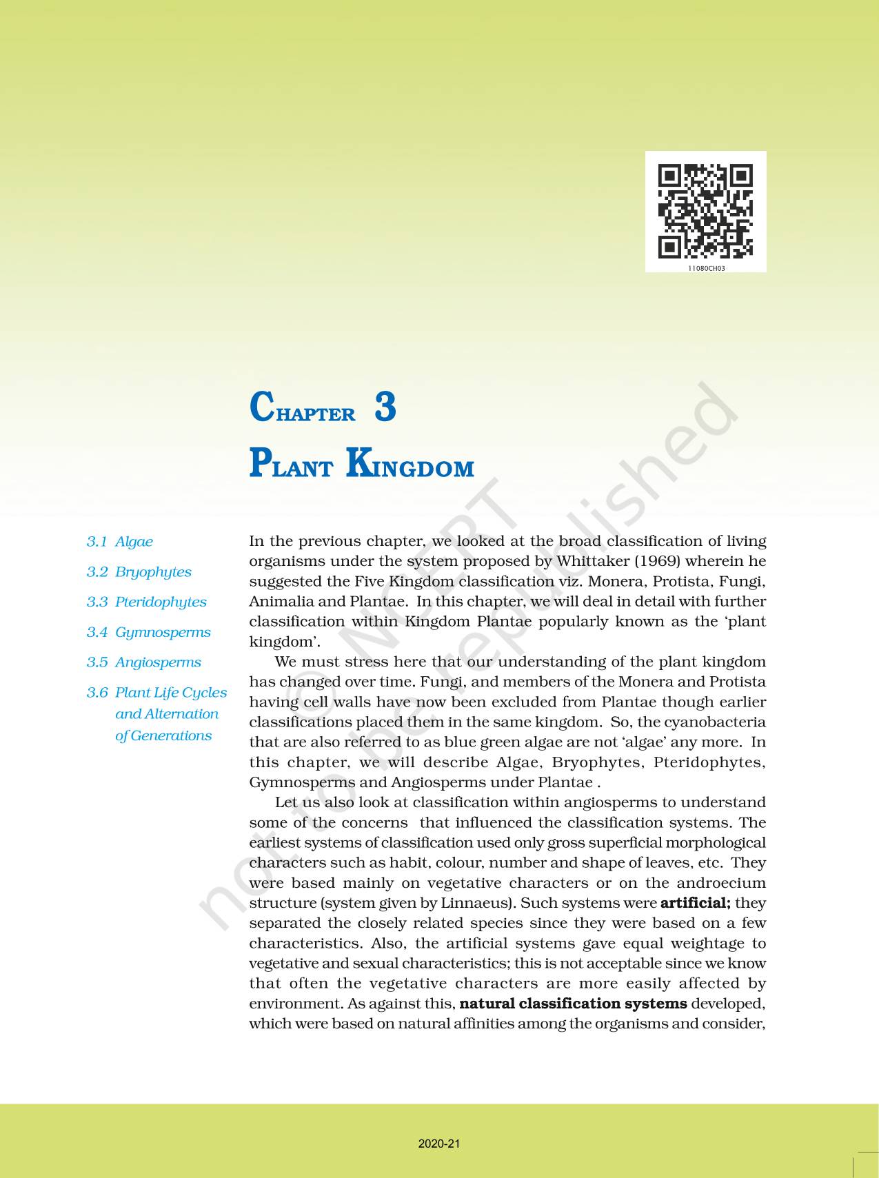 Plant kingdom ncert book of class 11 biology